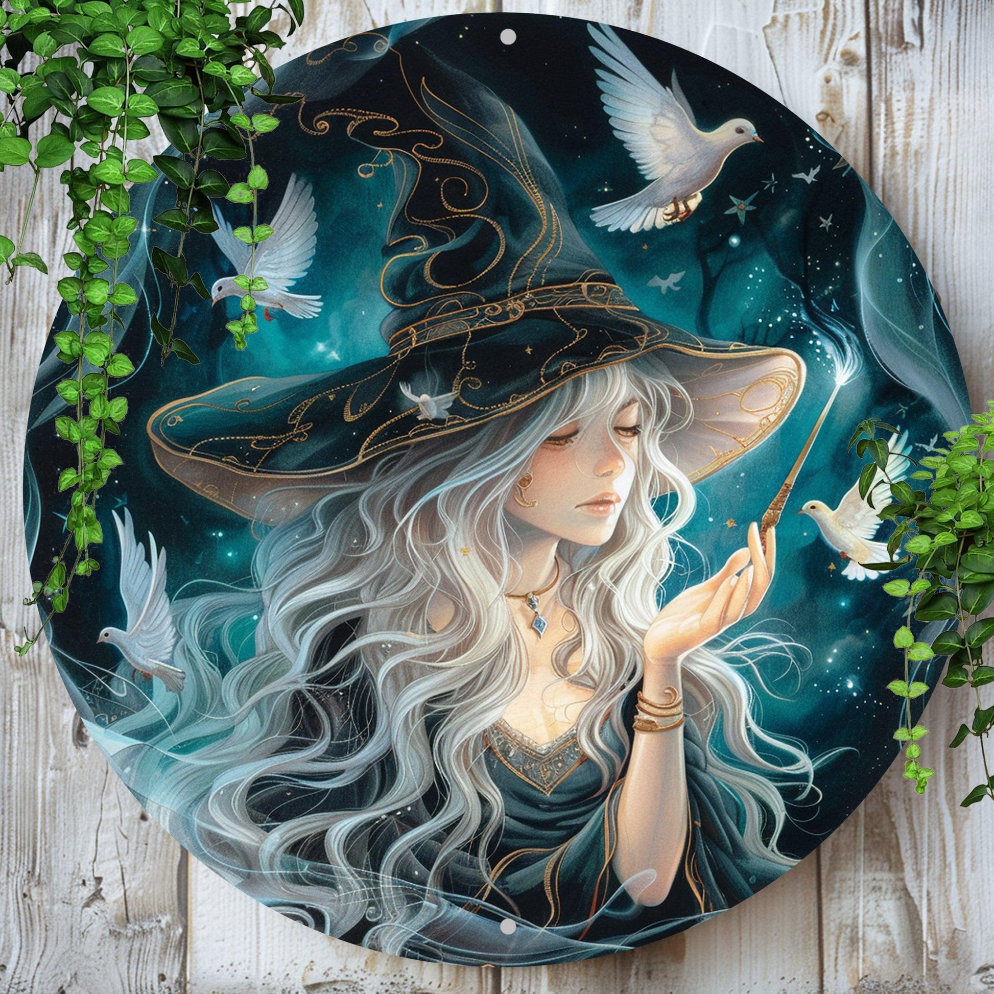 Magic Witch Metal Sign Witchy Wall Sign Witchcraft Decor-MoonChildWorld