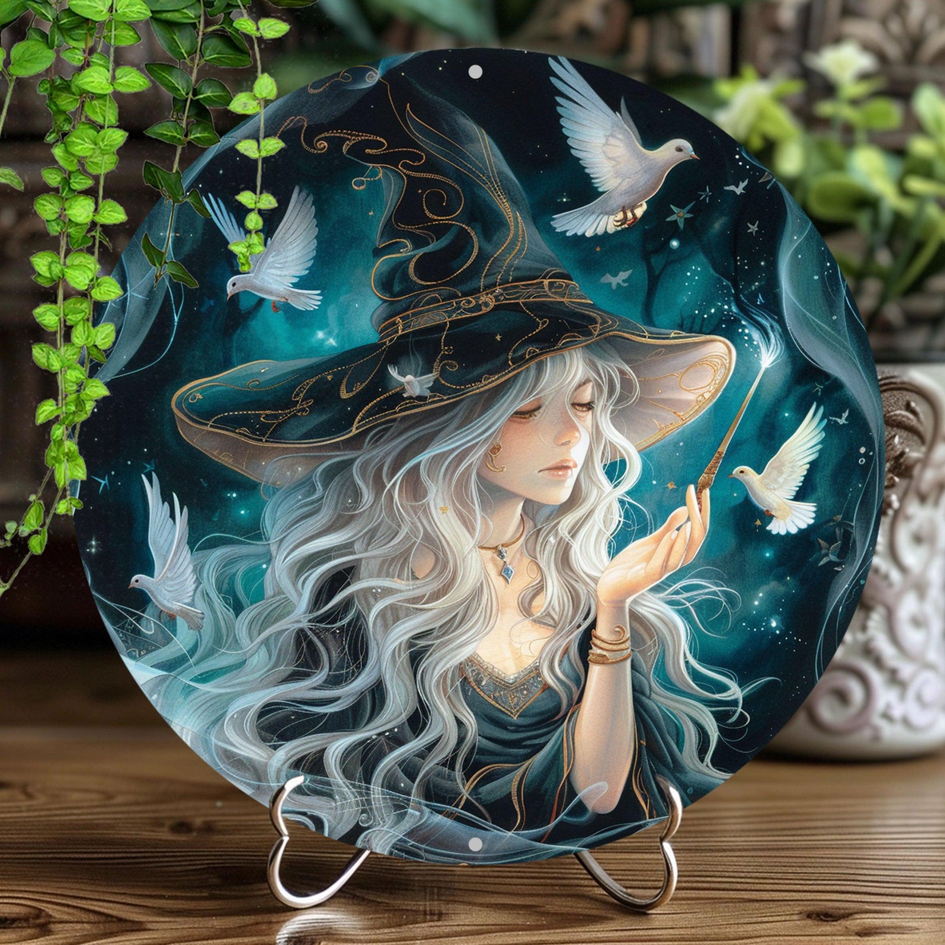 Magic Witch Metal Sign Witchy Wall Sign Witchcraft Decor-MoonChildWorld