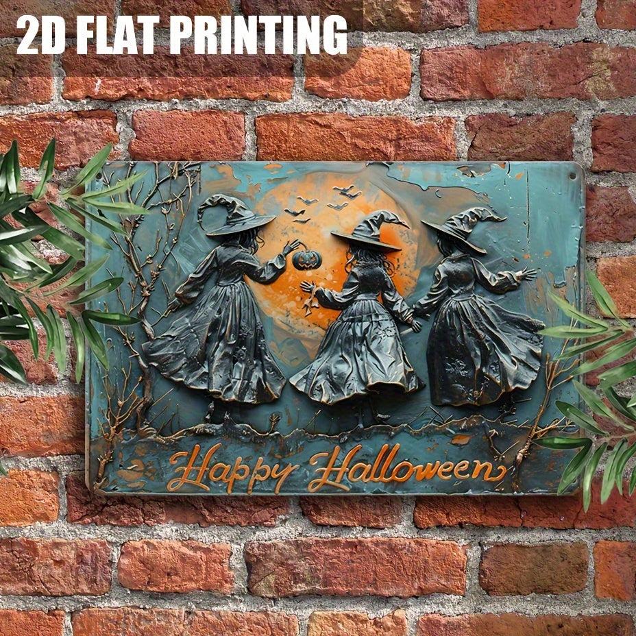 Witch Sisters Wall Art Witchy Wall Sign Halloween Welcome Sign-MoonChildWorld