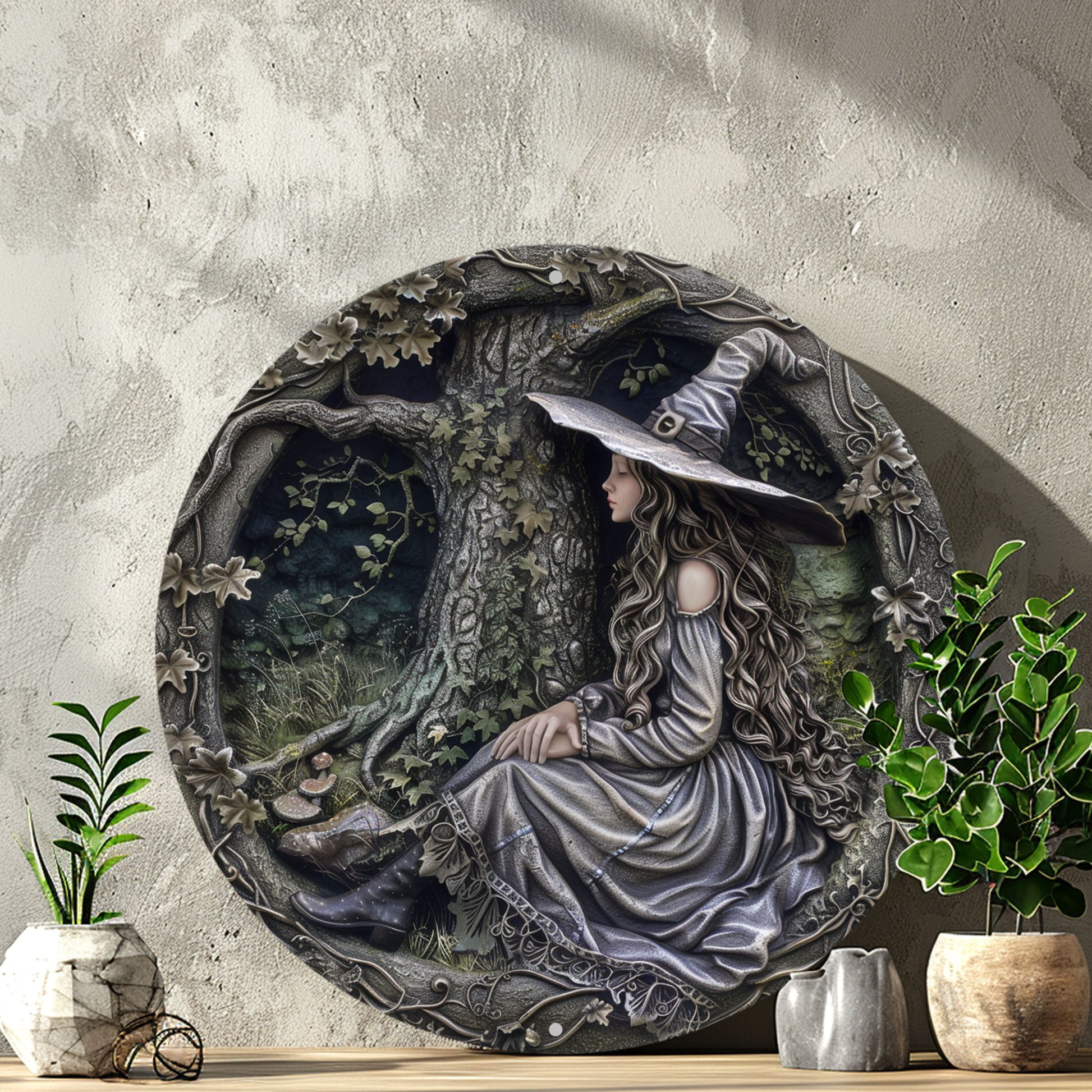 Forest Witch Metal Sign Witchy Wall Decor-MoonChildWorld