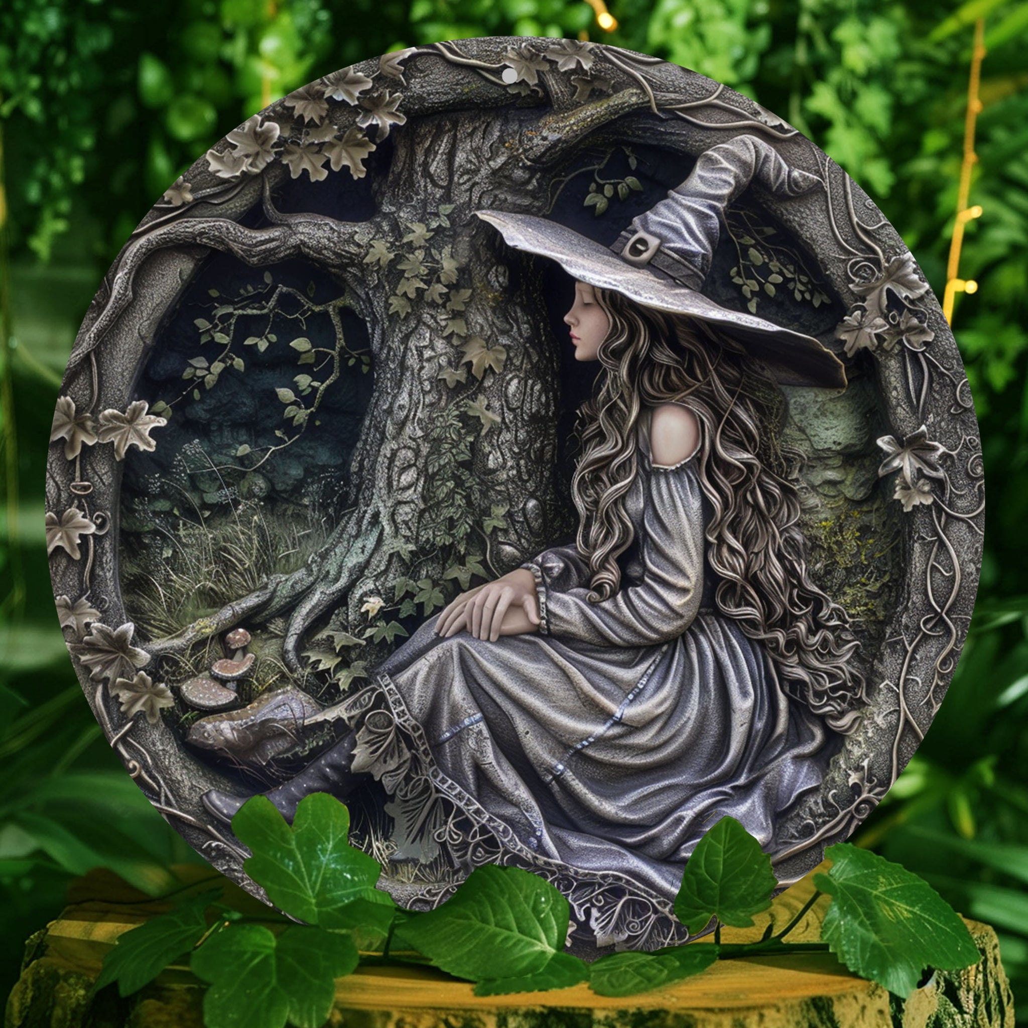 Forest Witch Metal Sign Witchy Wall Decor-MoonChildWorld