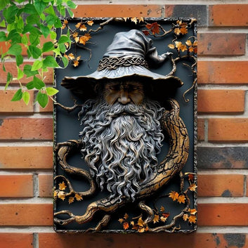 Male Witch Metal Sign Wizard Wall Sign Mystic Home Decor