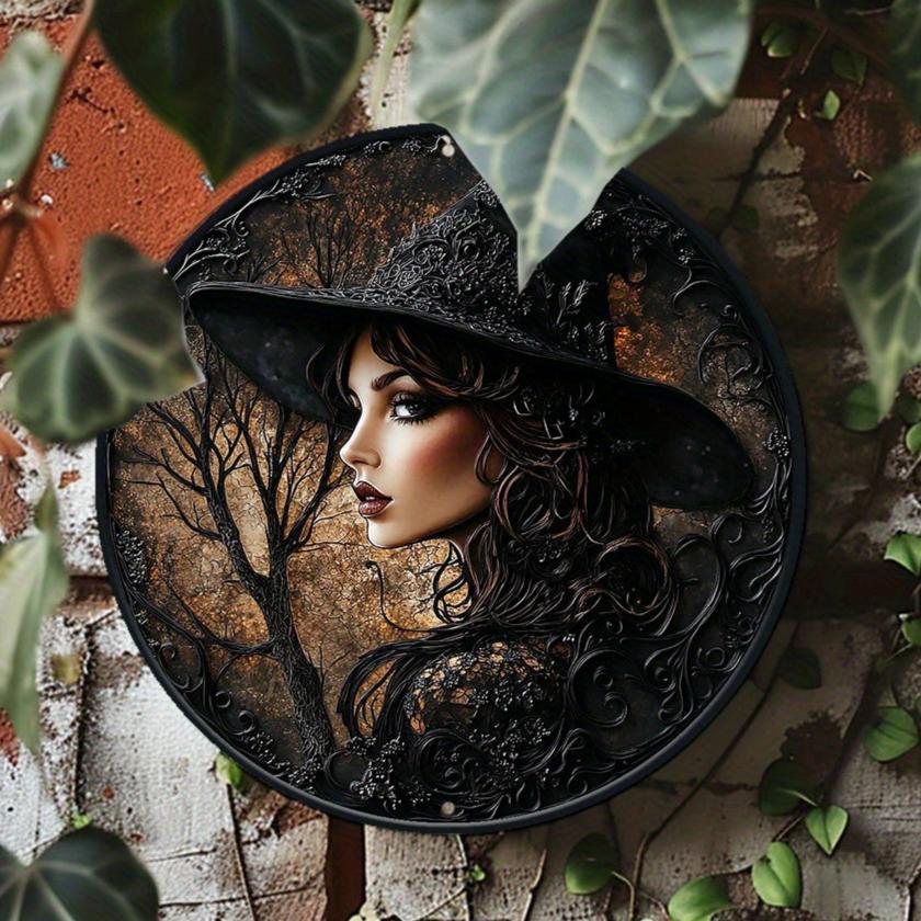 Halloween Witch Metal Sign Gothic Decor-MoonChildWorld