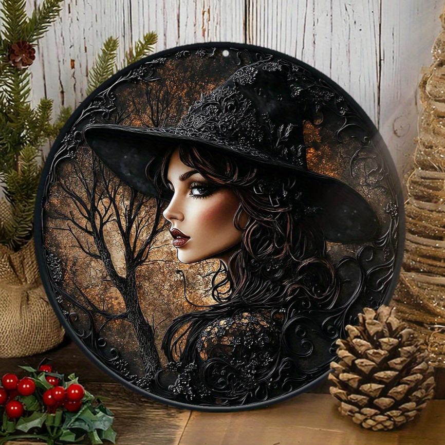 Halloween Witch Metal Sign Gothic Decor-MoonChildWorld