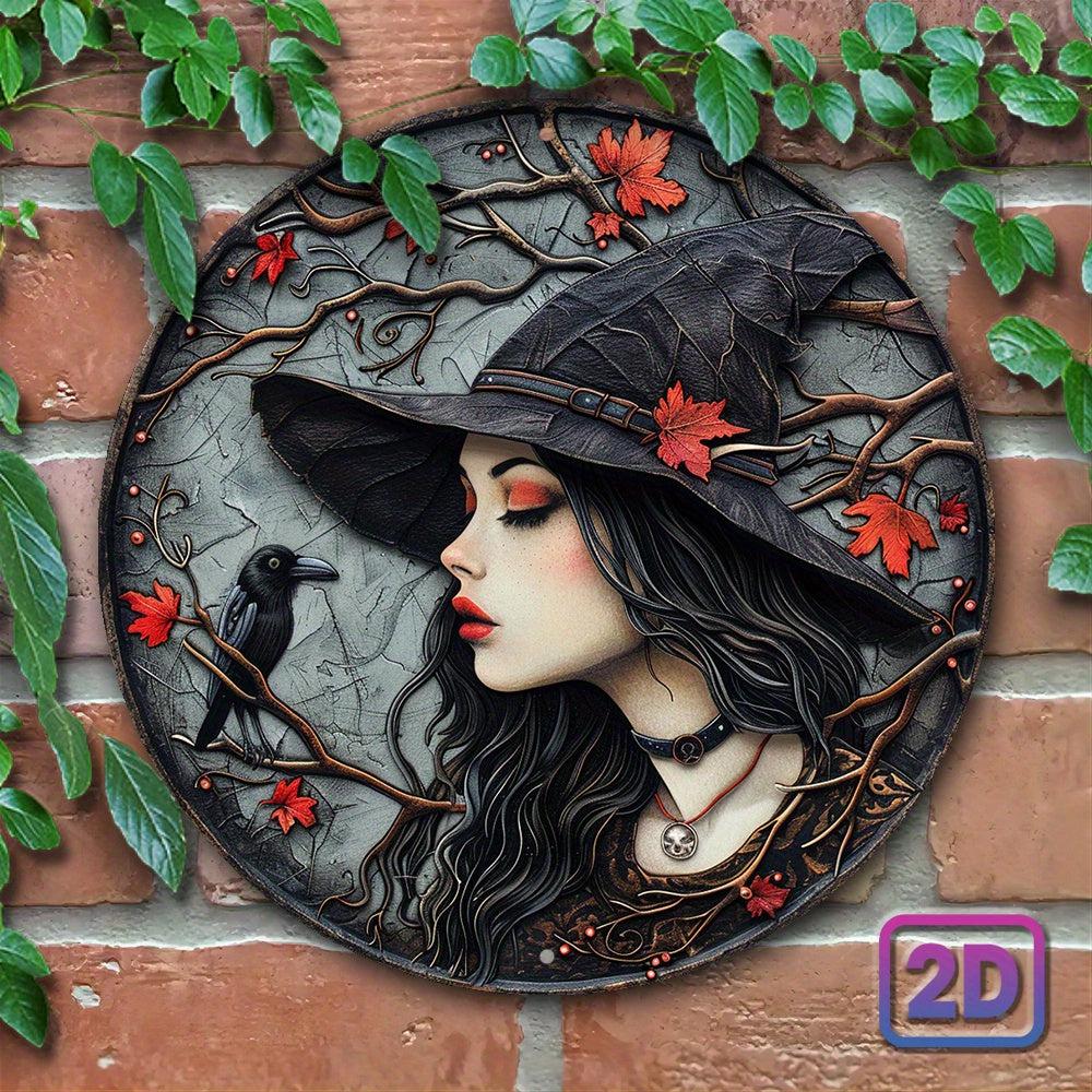 Mystic Witch Metal Sign Witchy Decor-MoonChildWorld