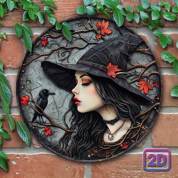 Mystic Witch Metal Sign Witchy Decor