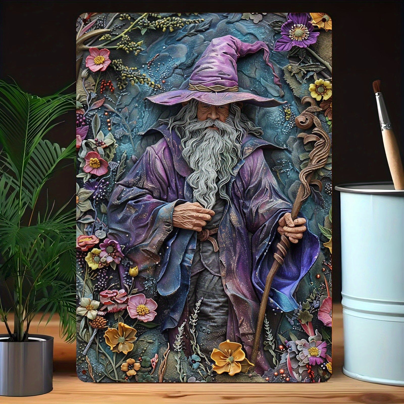 Witchy Wall Art Gothic Witch Metal Sign for Halloween, Christmas-MoonChildWorld