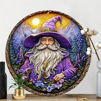 Wizard Metal Sign Witchy Wall Decor