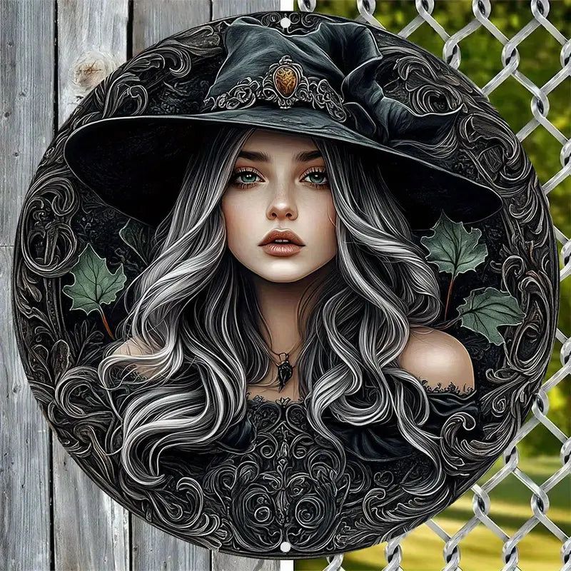 Dark Witch Metal Sign Witchy Home Decor-MoonChildWorld