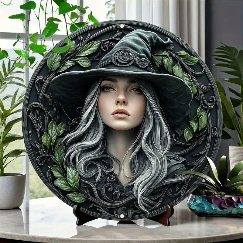 Forest Witch Metal Sign Wicca Pagan Decor-MoonChildWorld