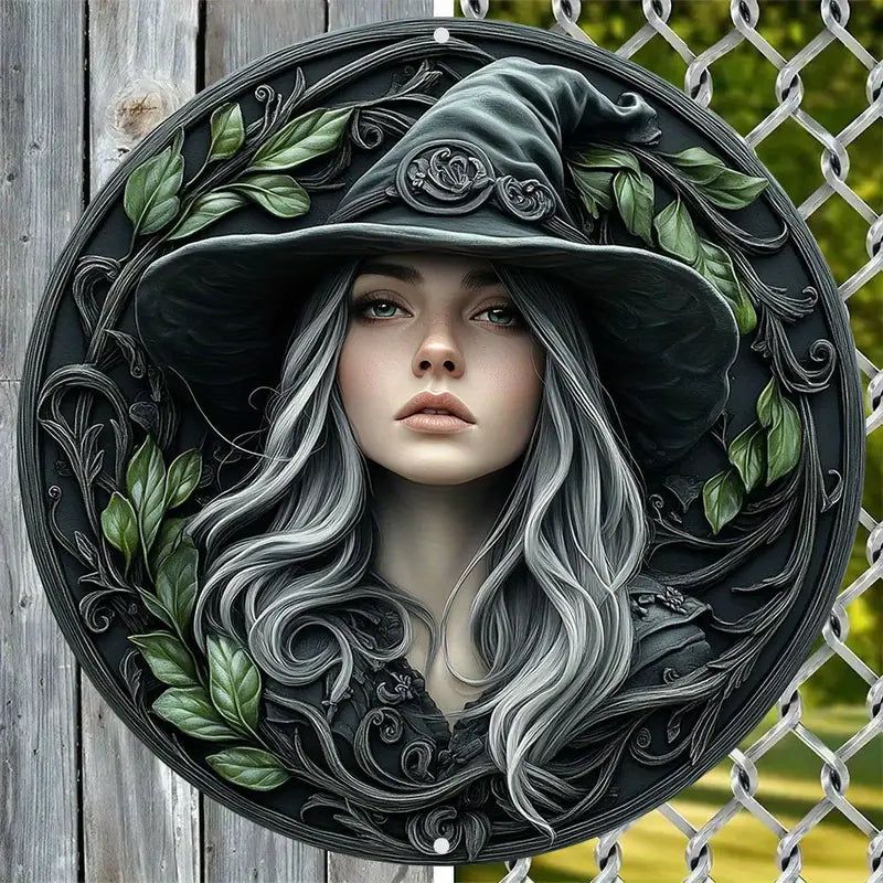 Forest Witch Metal Sign Wicca Pagan Decor-MoonChildWorld