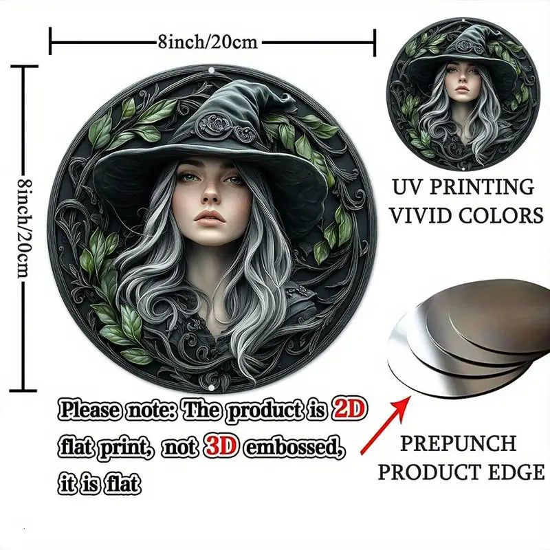 Forest Witch Metal Sign Wicca Pagan Decor-MoonChildWorld