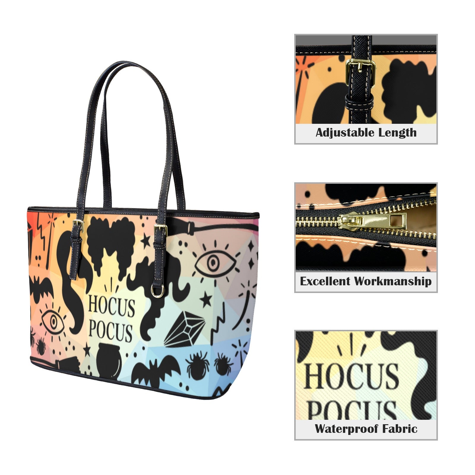 Hocus pocus Witch Halloween Tote Bag-MoonChildWorld