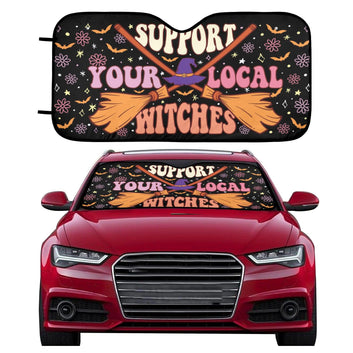 Support Local Witches Car Sun Shade