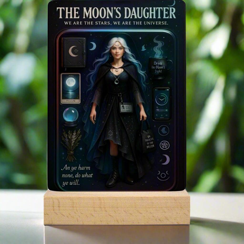The Moon's Daughter Acrylic Photo Panel Witch Home Decor-MoonChildWorld