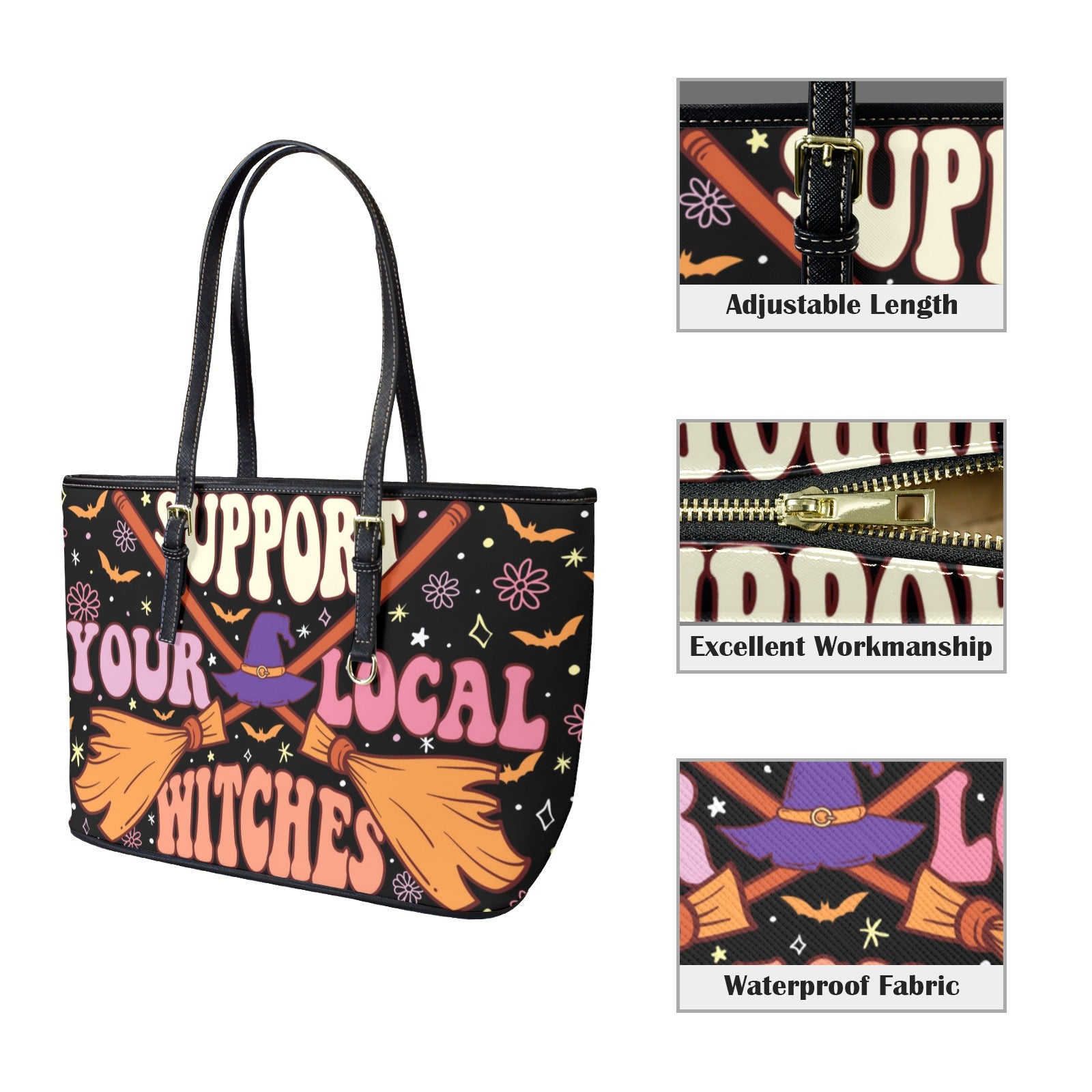 Support Local Witches Tote Bag-MoonChildWorld