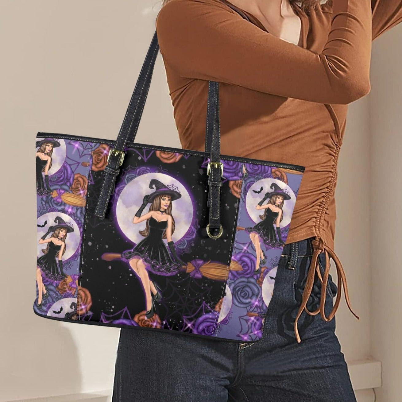 Halloween Mystic Witch Tote Bag-MoonChildWorld