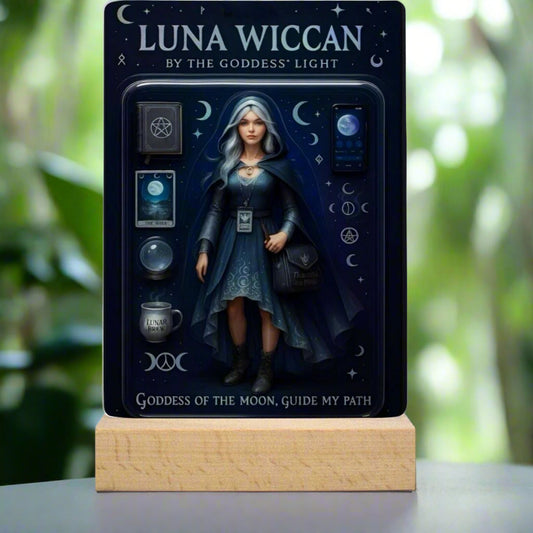 Luna Wiccan Acrylic Photo Panel Witch Home Decor