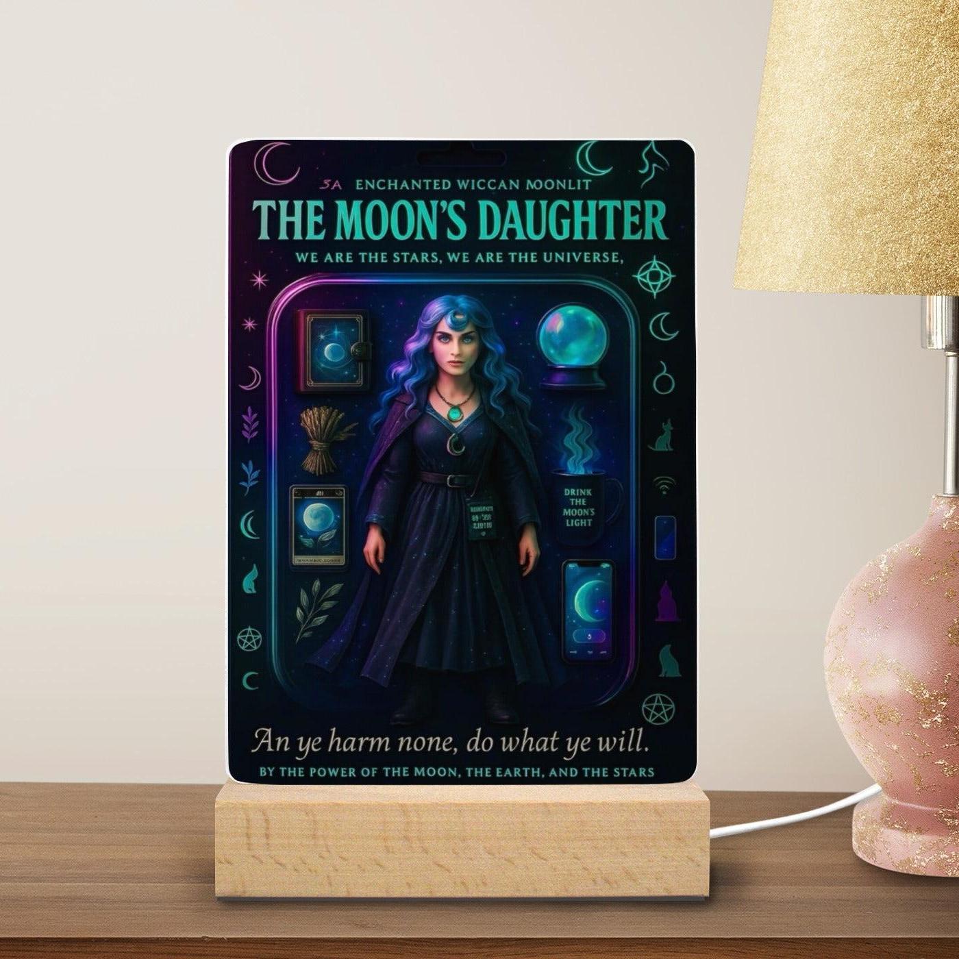 The Moon's Daughter Acrylic Photo Panel Witch Home Decor-MoonChildWorld