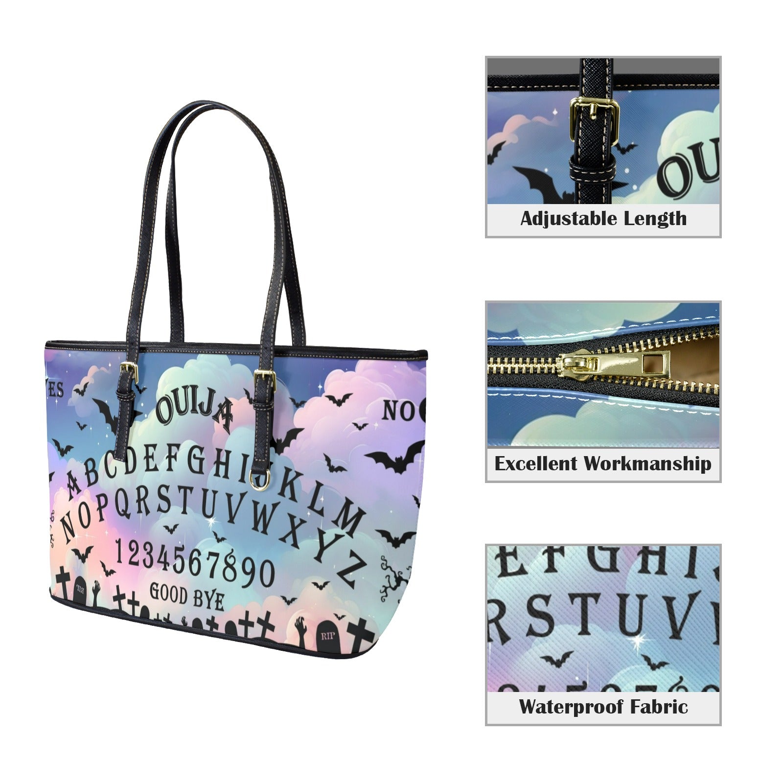 Ouija board witch Tote Bag-MoonChildWorld