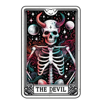 20 Funny Skeleton Tarot Cards Digital File-MoonChildWorld