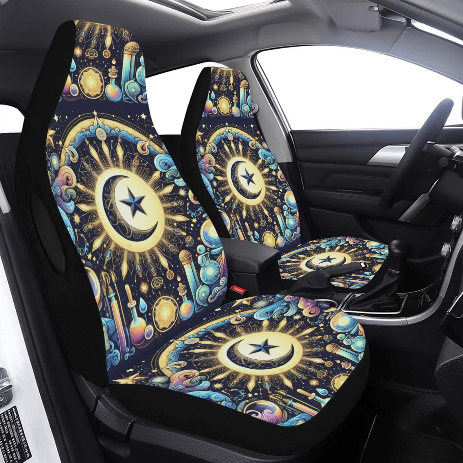 Celestial moon Car Seat Cover-MoonChildWorld