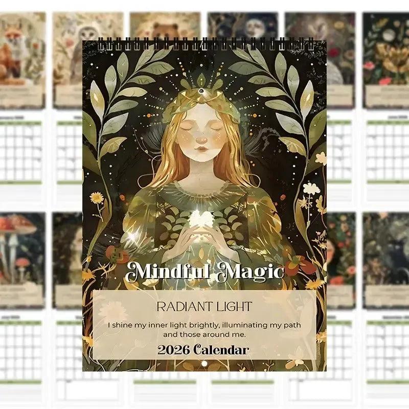 2026 Mindful Magic Calendar Nature Inspired Creatures Pagan Calendar-MoonChildWorld