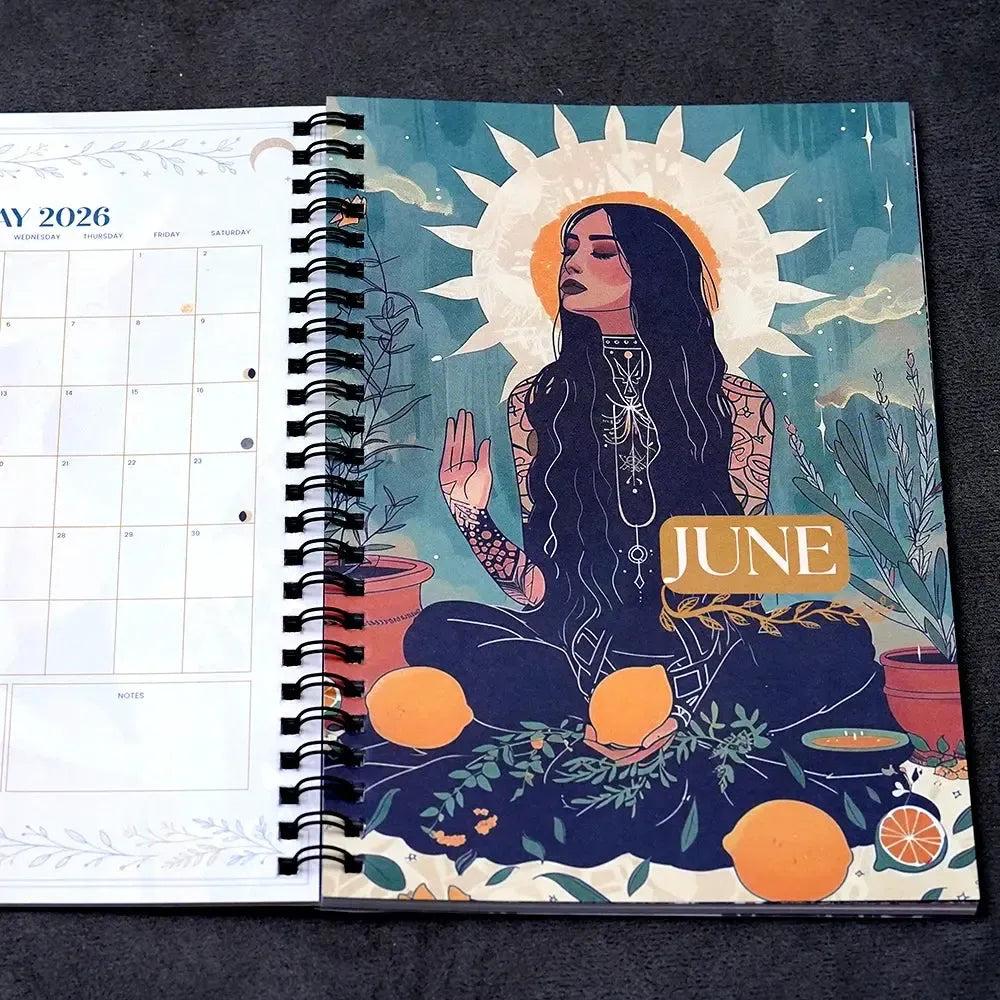 2026 Modern Witch Planner Witchy Journal Grimoire Moon Manifestation Tarot Journal Moon Phases 122 Pages Daily Spiritual-MoonChildWorld