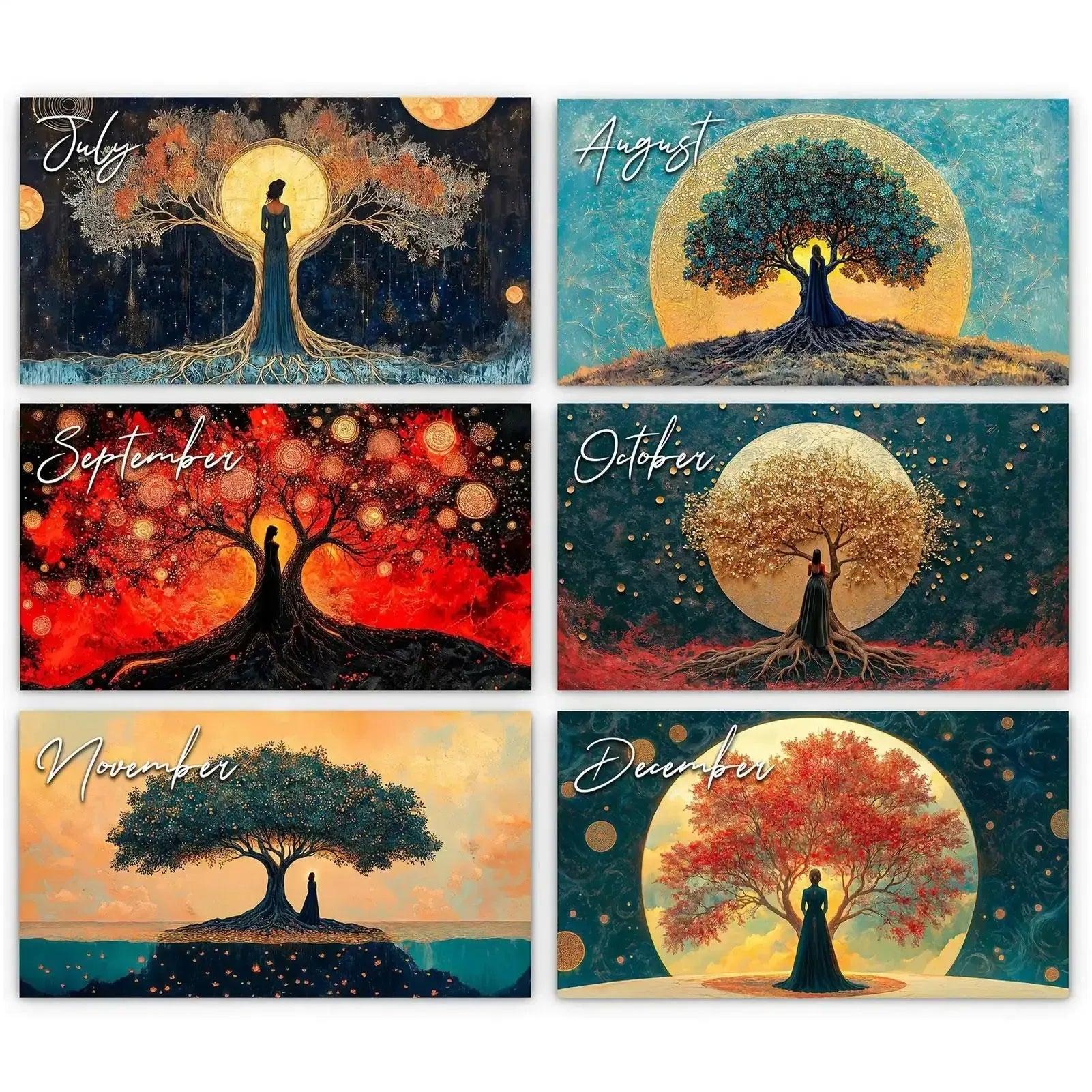 2026 Tree of Life Wall Calendar Monthly Planning Calendar for Wicca Pagan-MoonChildWorld