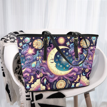 Magical Crescent Moon Tote Bag-MoonChildWorld