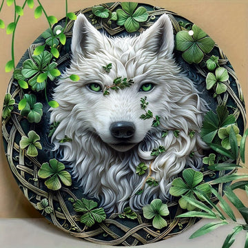 Celtic Wolf Metal Sign Rustic Home Decor-MoonChildWorld