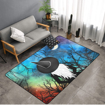 Dark witch area rug Halloween Witchy rug-MoonChildWorld