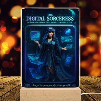 The Digital Sorceress Acrylic Photo Panel Witch Home Decor