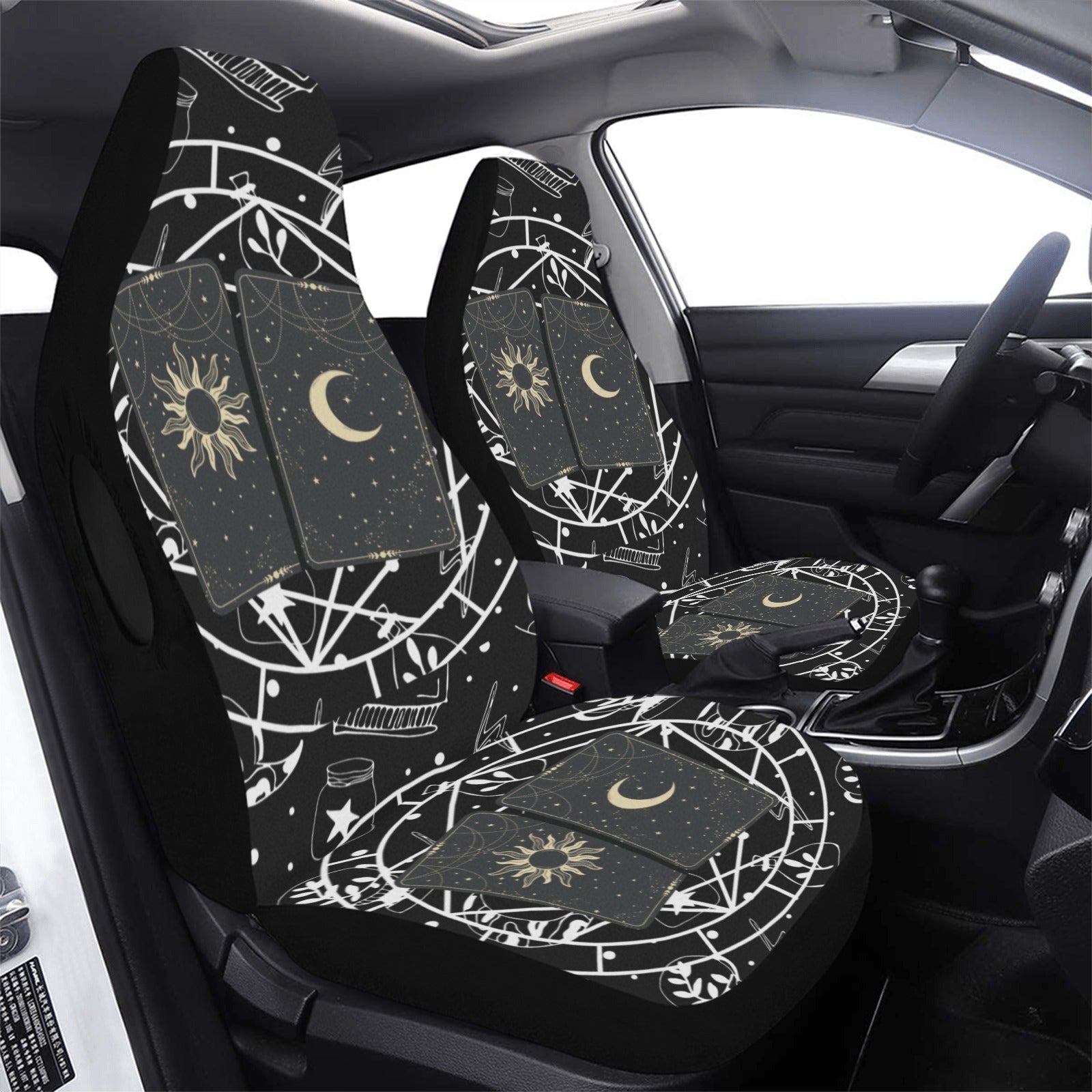 Witch Tarot Card Sun Moon Mystic Car Seat Cover-MoonChildWorld