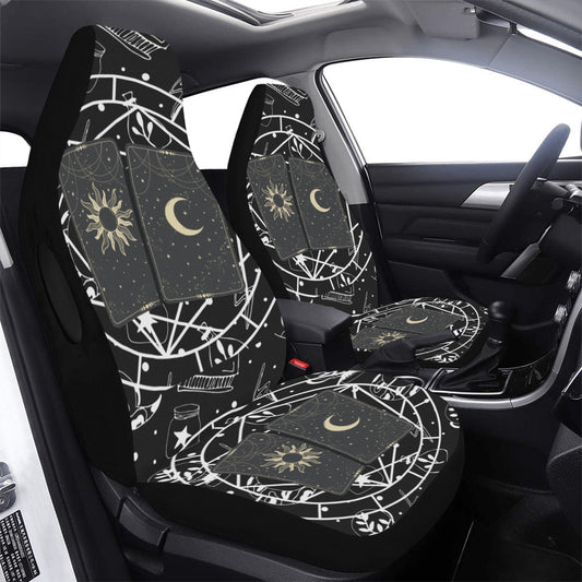 Witch Tarot Card Sun Moon Mystic Car Seat Cover