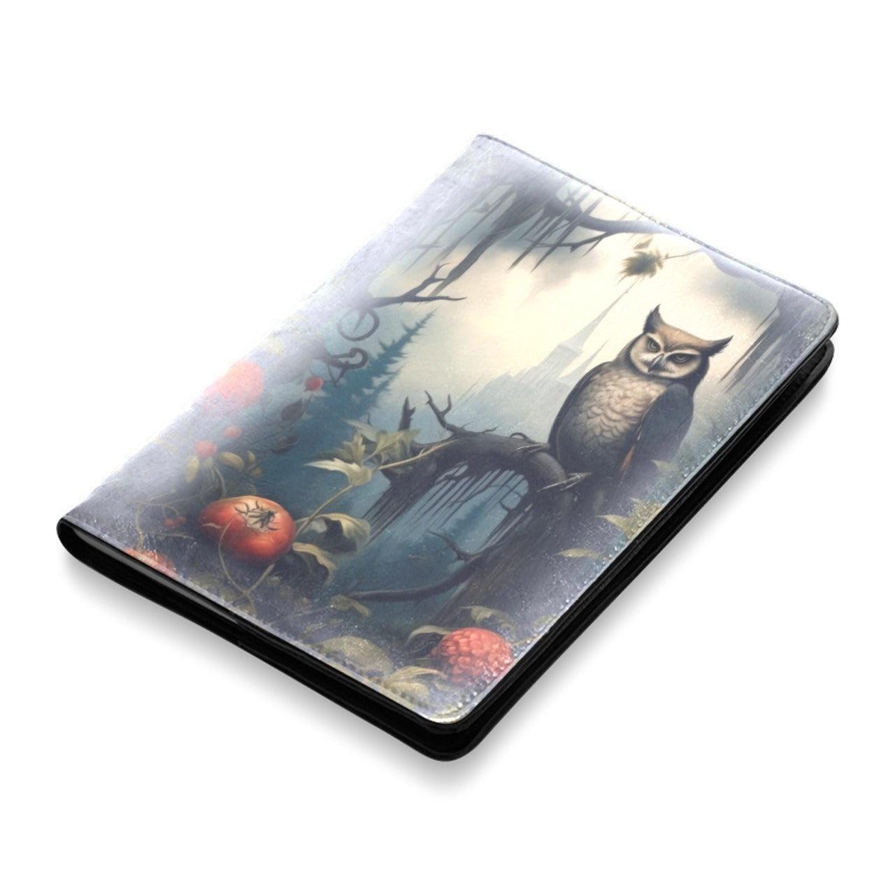 Gothic witch owl Leather Notebook A5-MoonChildWorld