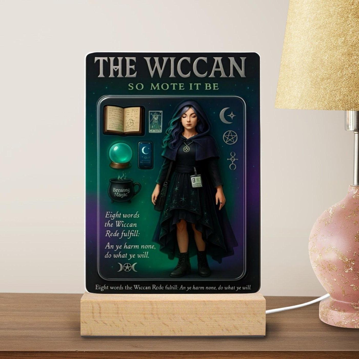 The Wiccan Acrylic Photo Panel Witch Home Decor-MoonChildWorld