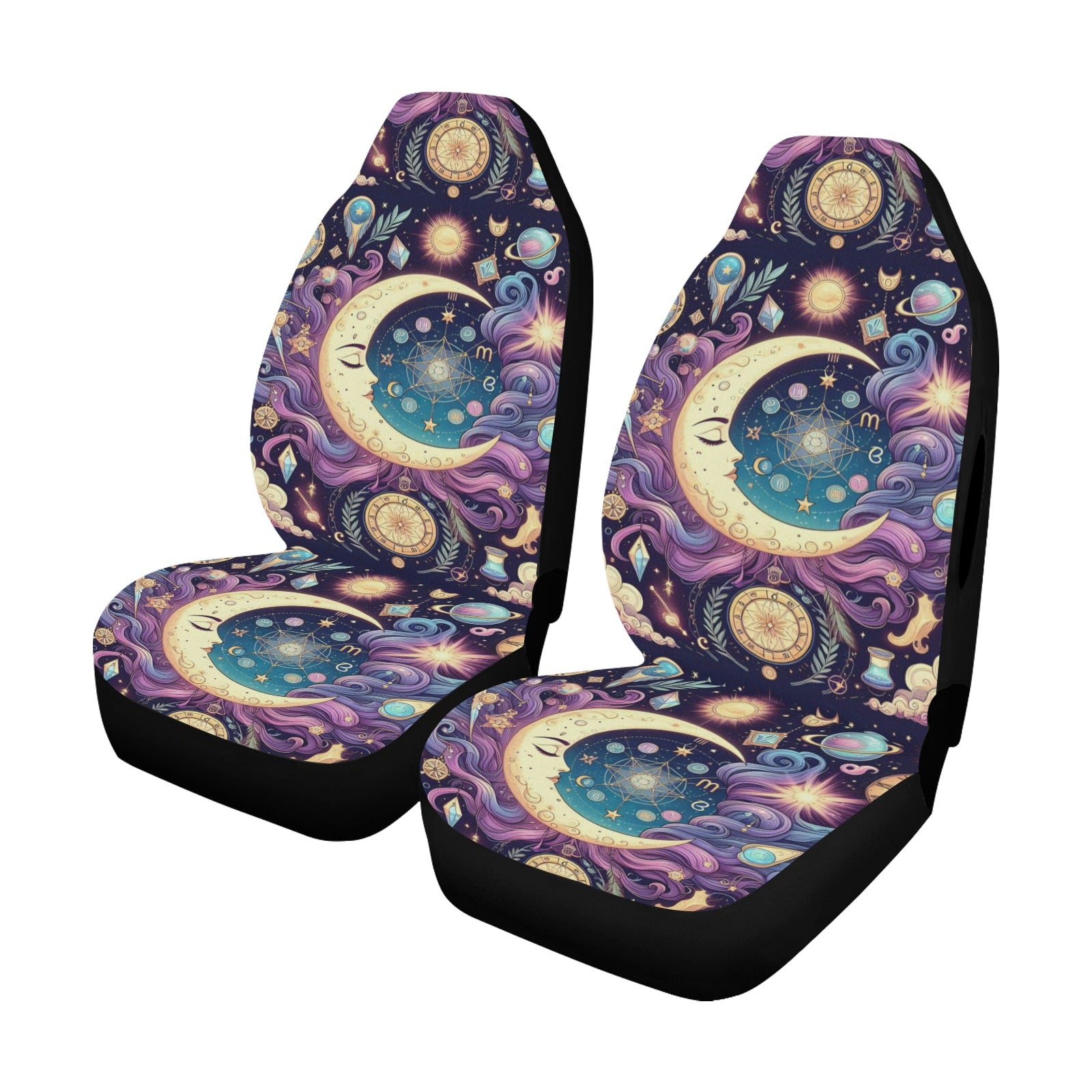 Celestial moon sun wicca Car Seat Cover-MoonChildWorld