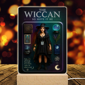 The Wiccan Acrylic Photo Panel Witch Home Decor