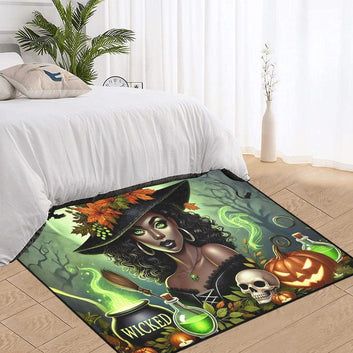 Potion Witch Carpet Gothic Witch Area Rug for Halloween