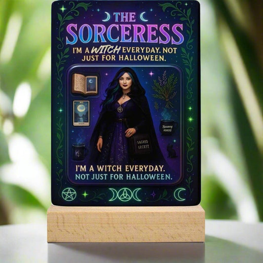 The Sorceress Acrylic Photo Panel Witch Home Decor