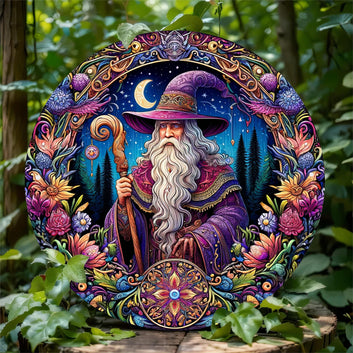 Enchanted Forest Wizard Metal Sign Witchy Wall Art Wizard Decor