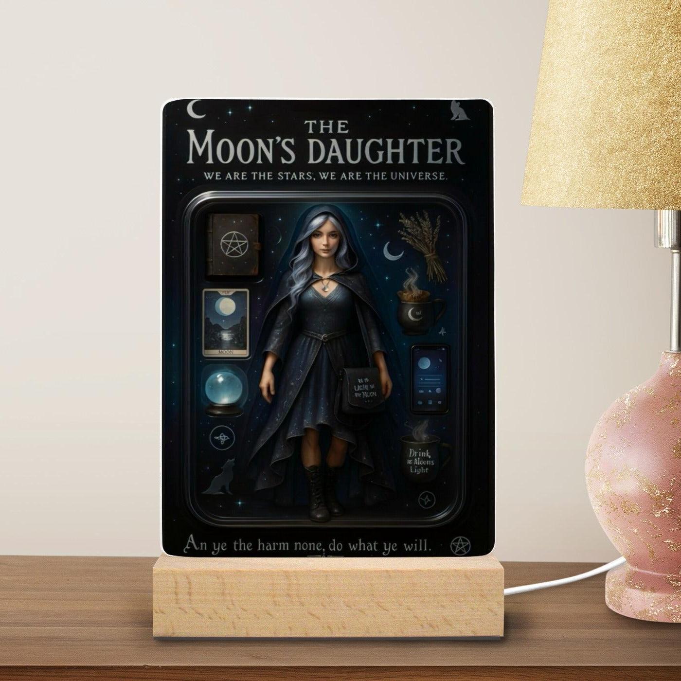 The Moon's Daughter Acrylic Photo Panel Witch Home Decor-MoonChildWorld