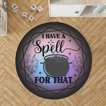 Witch Spell Round Rug Magick Rug