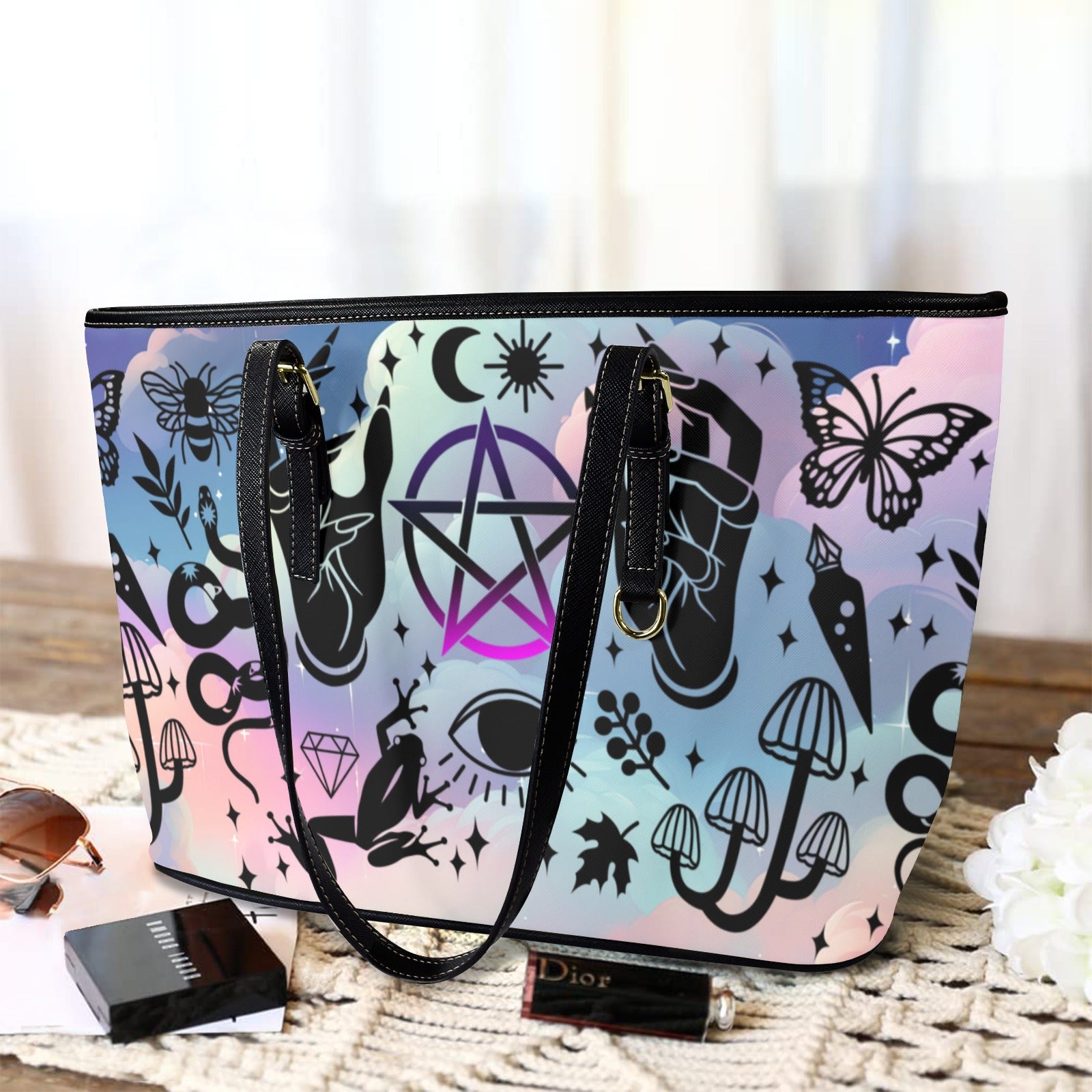 Magic things Witchy Tote Bag-MoonChildWorld