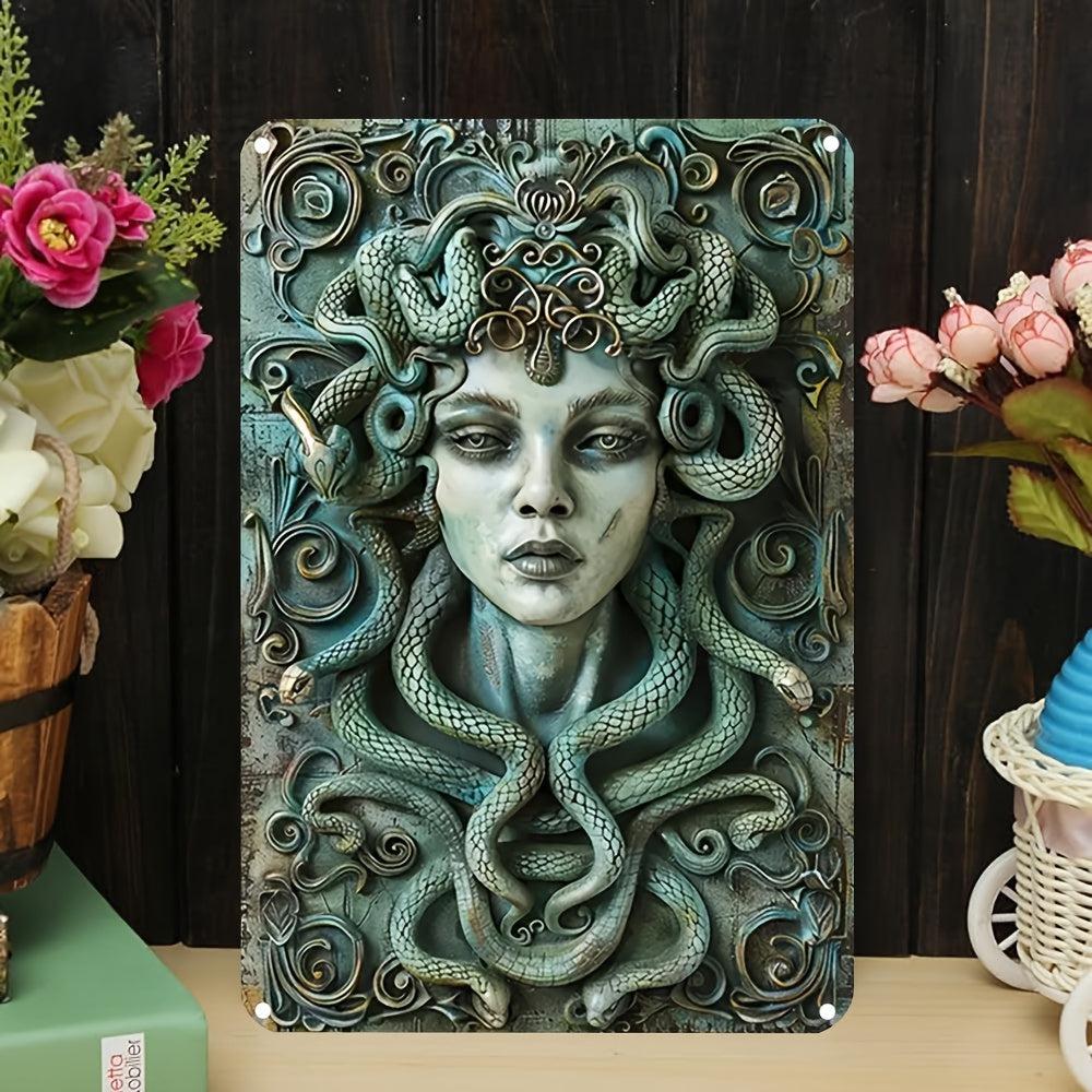 Medusa Goddess Wall Decor Medusa Metal Sign Greek Mythology Decor-MoonChildWorld