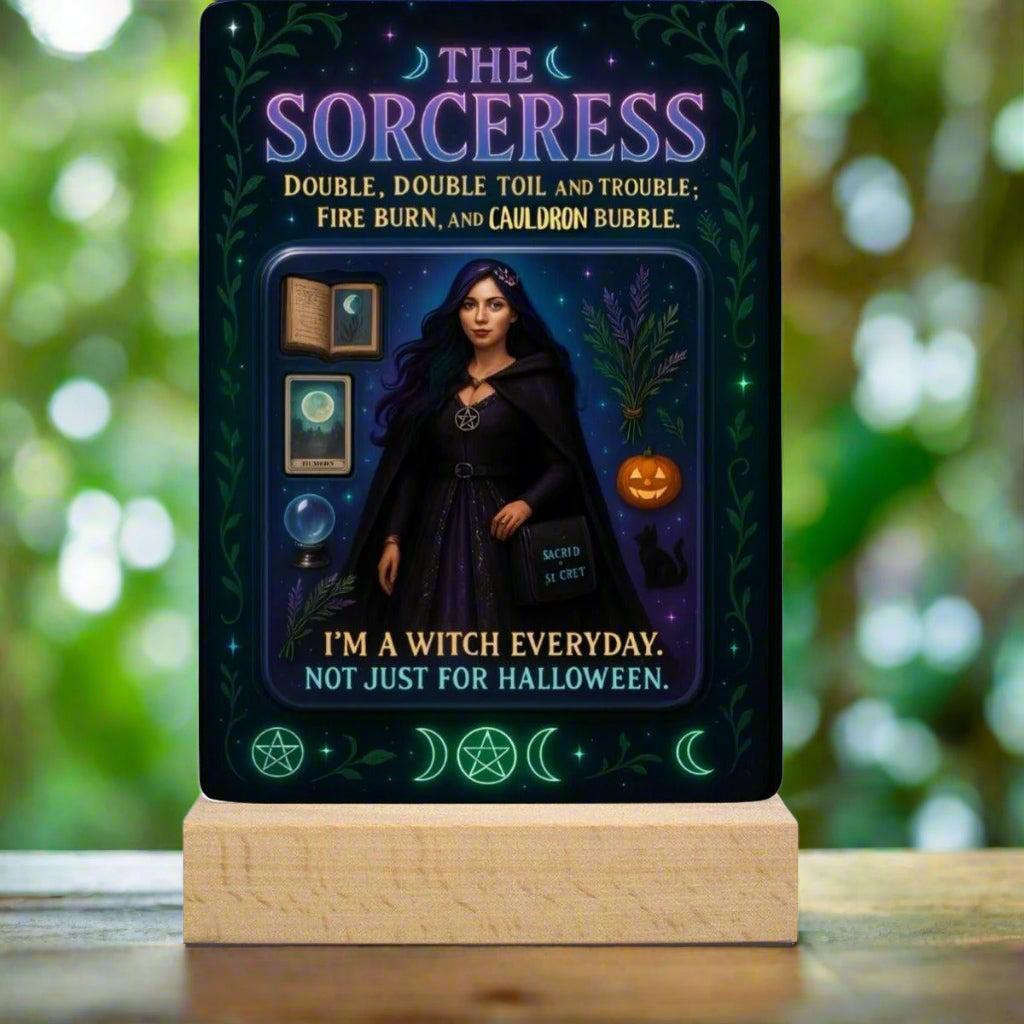 The Sorceress Acrylic Photo Panel Witch Home Decor-MoonChildWorld