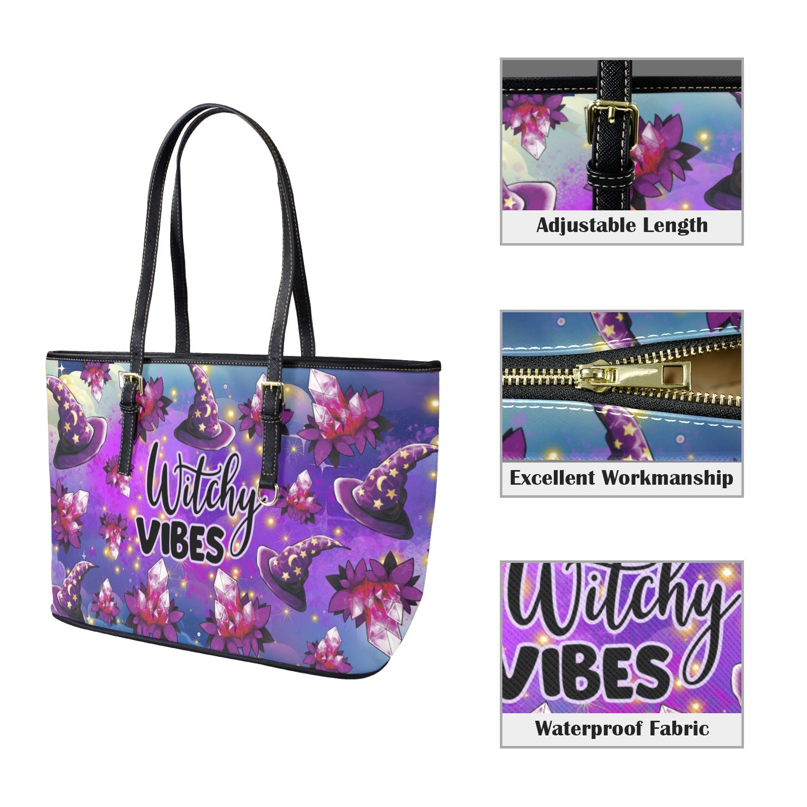 Witchy Vibes Tote Bag-MoonChildWorld