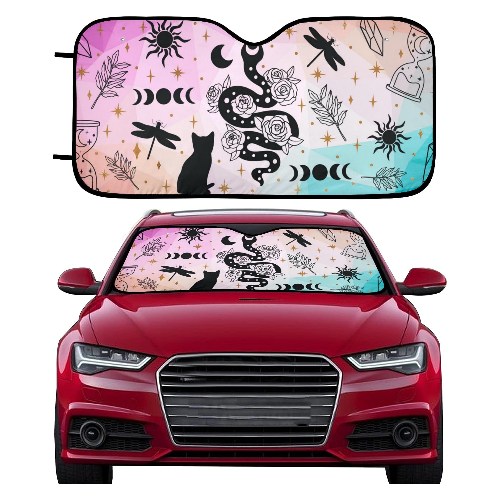 Celestial Wicca Car Sun Shade-MoonChildWorld