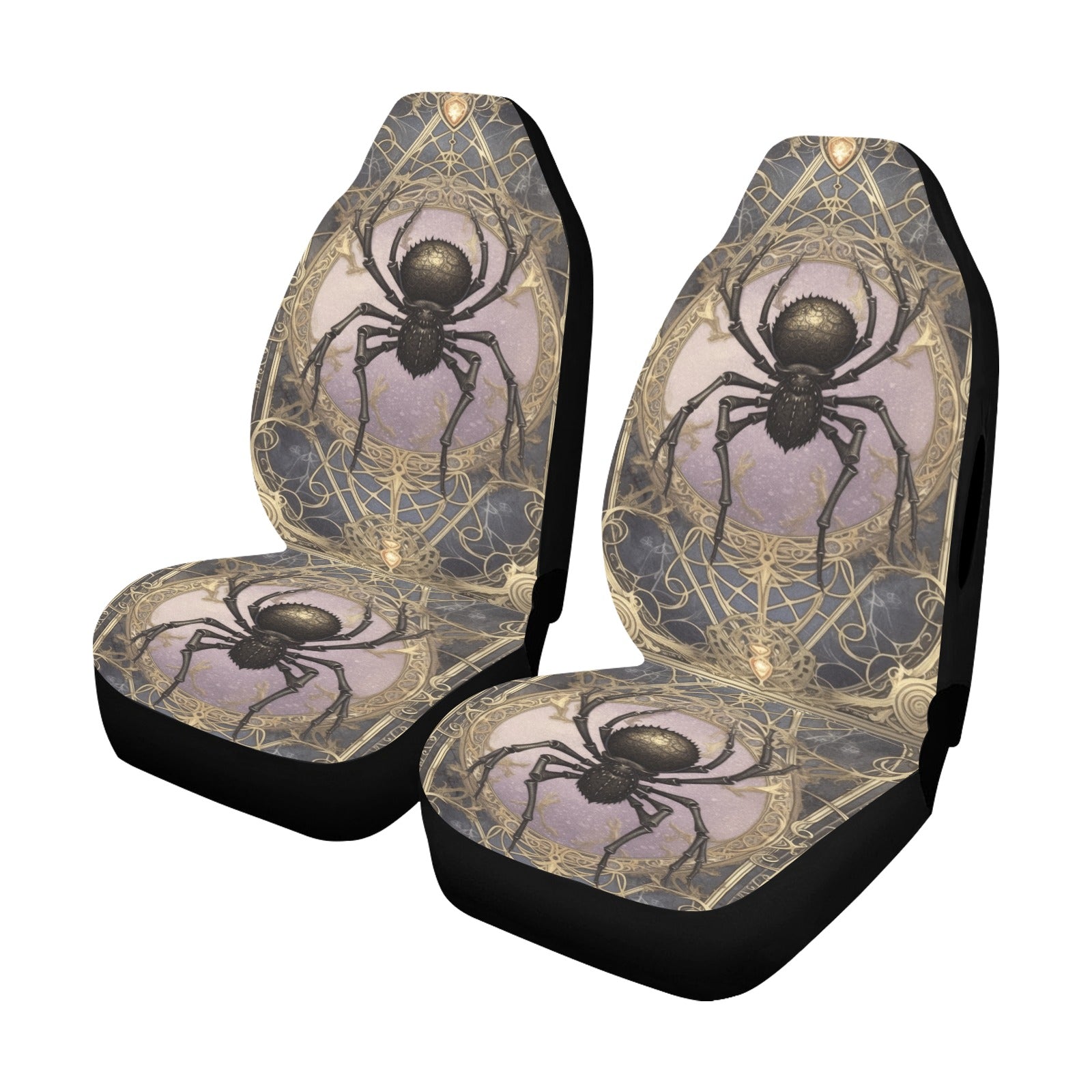 Gothic Spider Halloween Car Seat Covers-MoonChildWorld